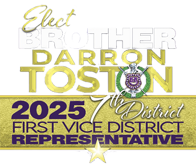 Darron Toston for 7thD First Vice District Representative